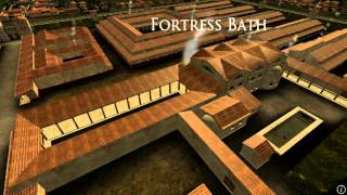 Animation of ancient Roman Fort in Caerleon Wales [upl. by Weinhardt840]