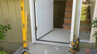 Jeld Wen Front Door Installation  Really crappy products and craftsmanship PART 1 [upl. by Elyrrad]