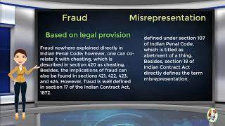 What is Difference Between Fraud amp Misrepresentation [upl. by Tawnya]