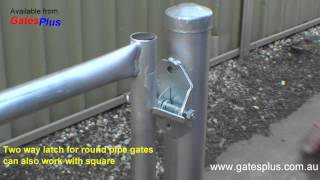 Gate Latch 2 way for round pipe and square [upl. by Raymonds]