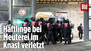 Gefängnismeuterei Polizei stürmt Knast in Thüringen  JVA Untermaßfeld [upl. by Kendyl]