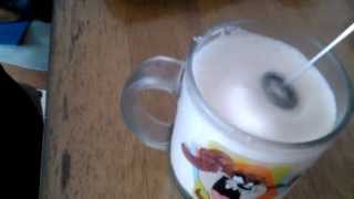 Aerolatte Review Frothing Cold Milk In Under 1 Minute [upl. by Imis]